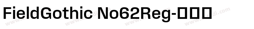 FieldGothic No62Reg字体转换